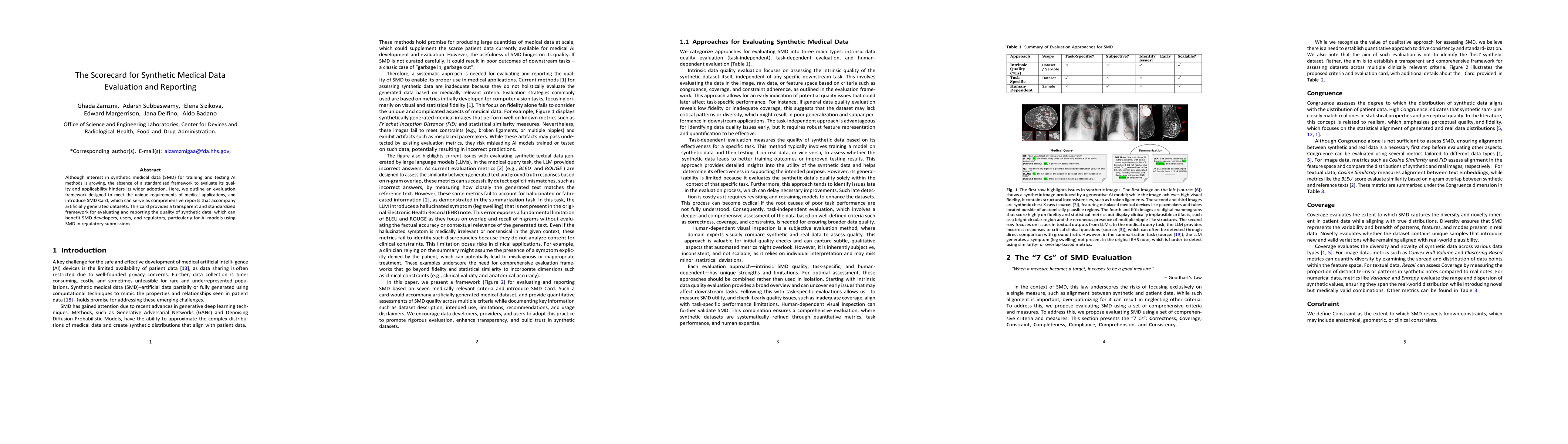Thumbnail for Scorecards for Synthetic Medical Data Evaluation and Reporting