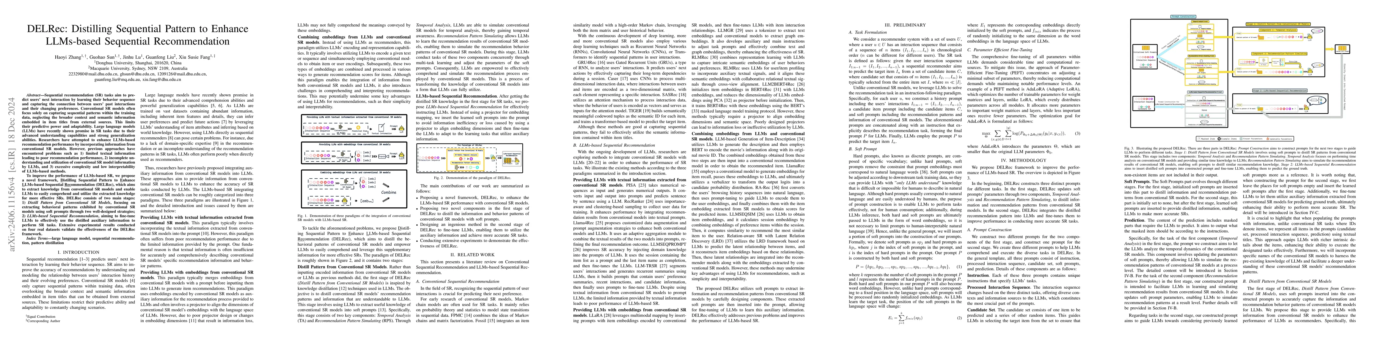 Thumbnail for DELRec: Distilling Sequential Pattern to Enhance LLM-based
  Recommendation