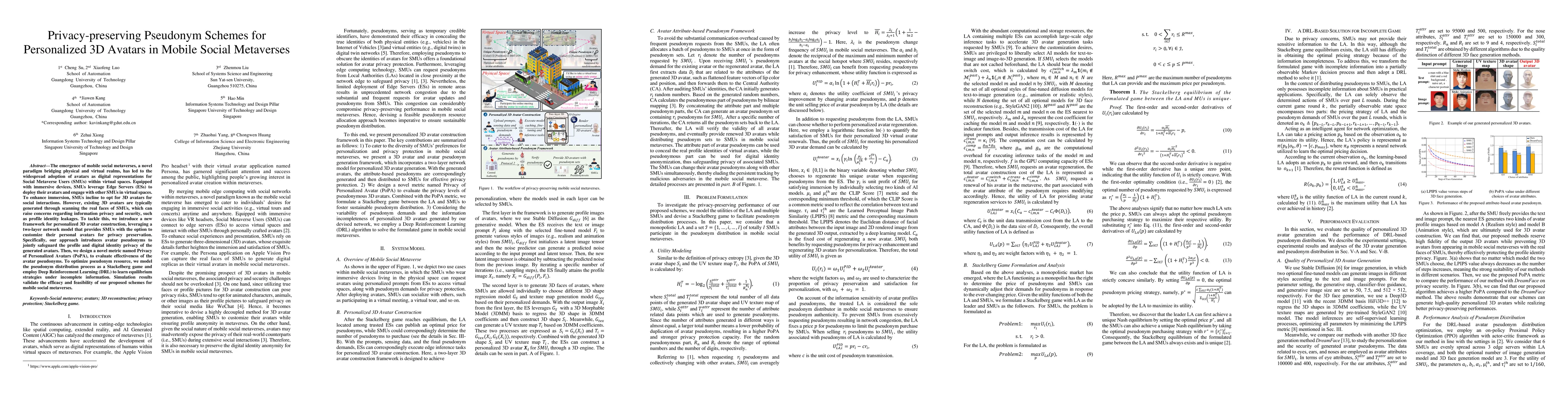 Thumbnail for Privacy-preserving Pseudonym Schemes for Personalized 3D Avatars in
  Mobile Social Metaverses