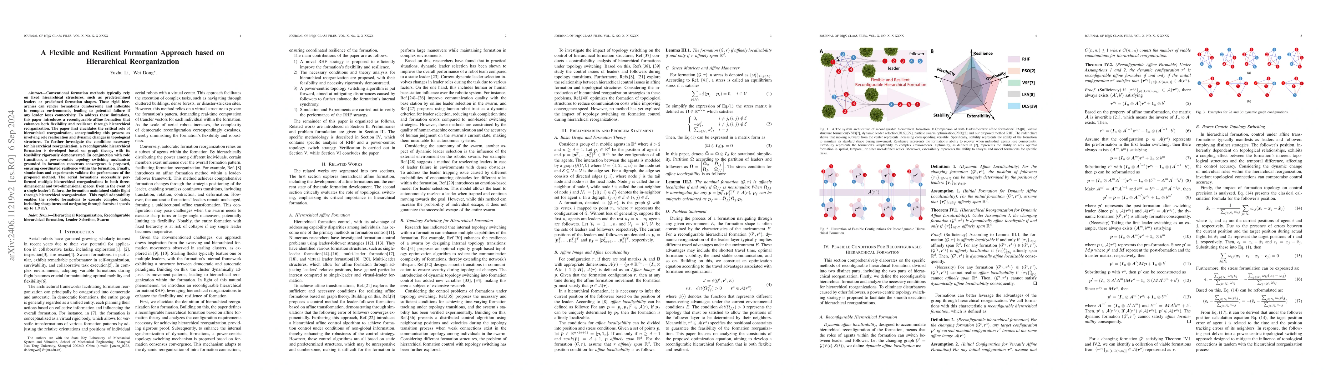 Thumbnail for A Swift and Omnidirectional Formation Approach based on Hierarchical
  Reorganization