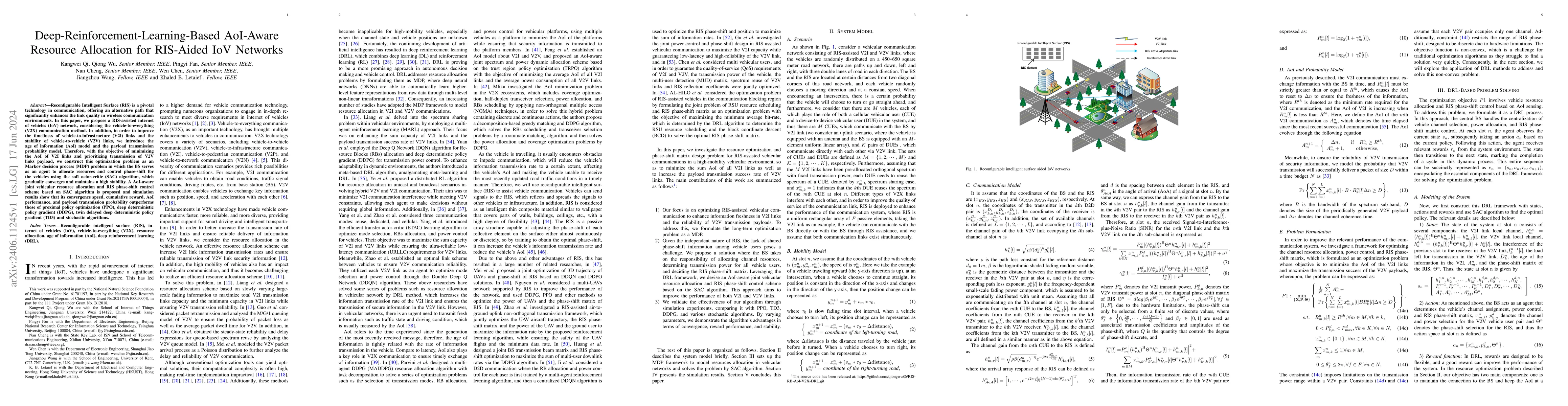 Thumbnail for Deep-Reinforcement-Learning-Based AoI-Aware Resource Allocation for
  RIS-Aided IoV Networks