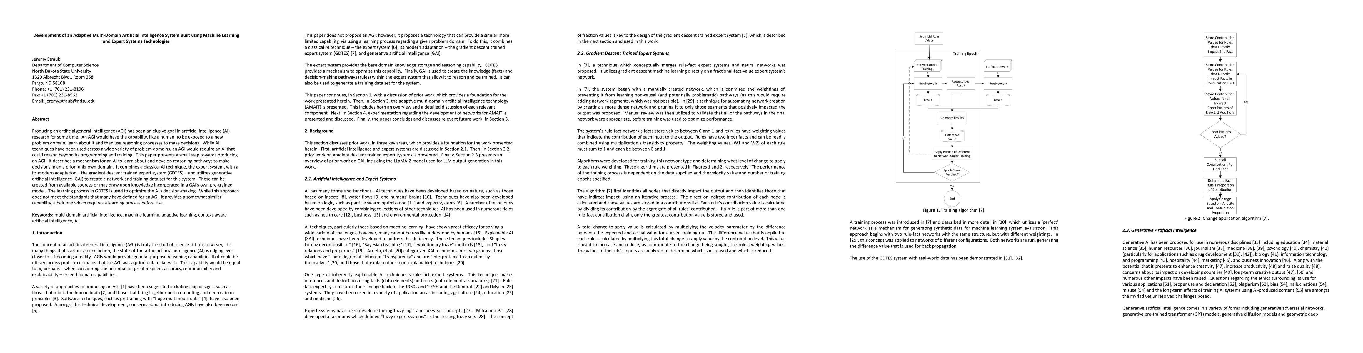 Thumbnail for Development of an Adaptive Multi-Domain Artificial Intelligence System
  Built using Machine Learning and Expert Systems Technologies
