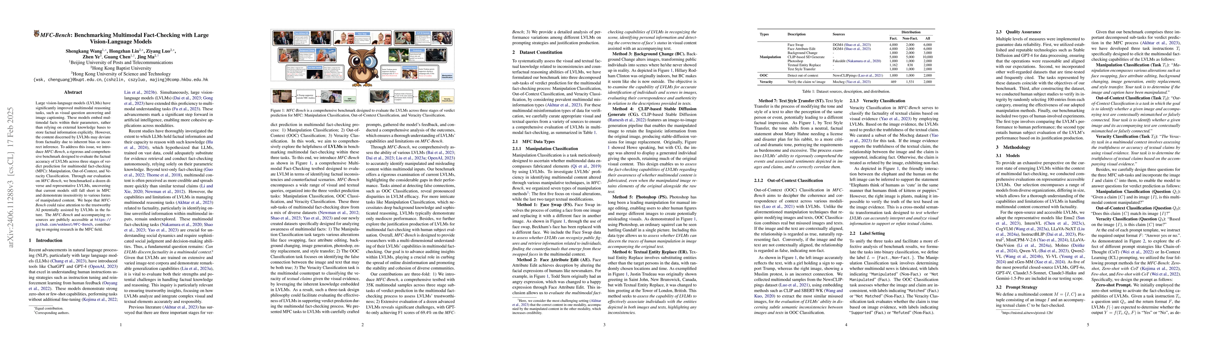 Thumbnail for MFC-Bench: Benchmarking Multimodal Fact-Checking with Large
  Vision-Language Models