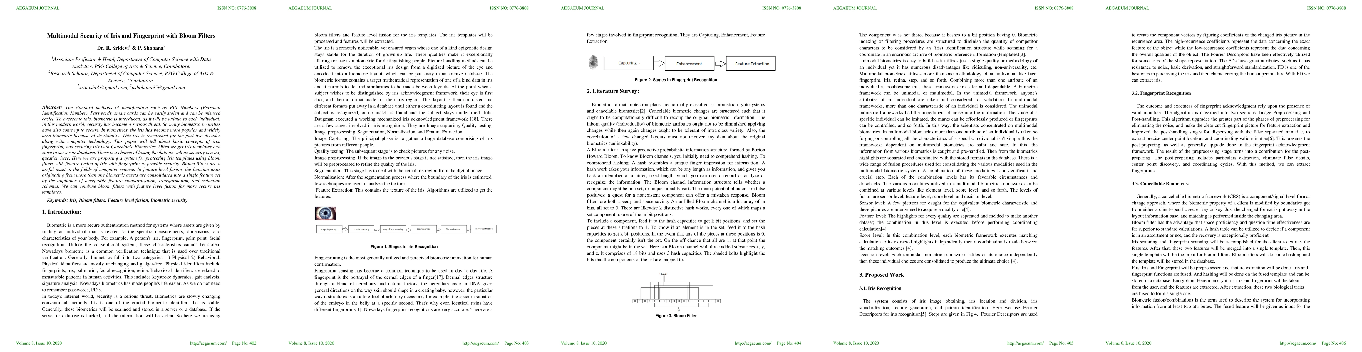 Thumbnail for Multimodal Security of Iris and Fingerprint with Bloom Filters