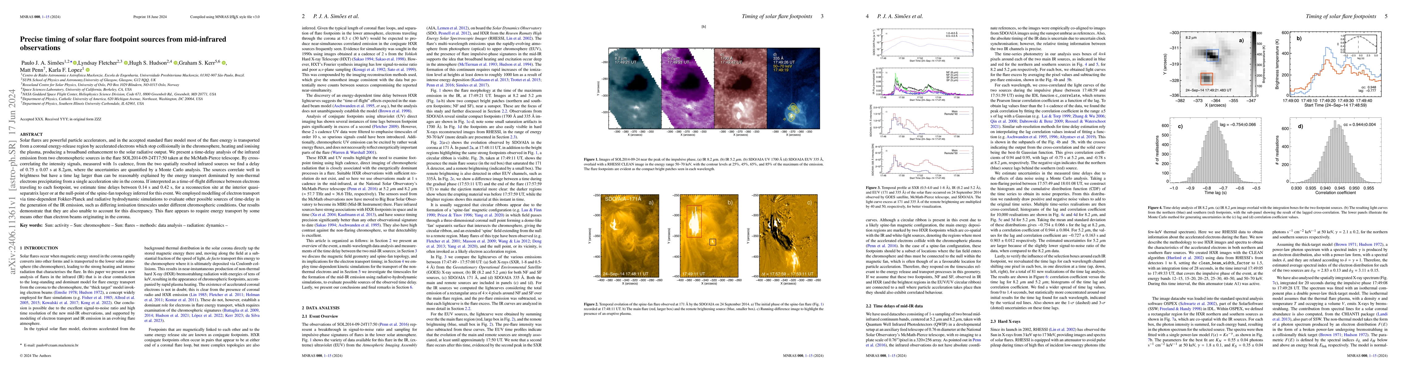 Thumbnail for Precise timing of solar flare footpoint sources from mid-infrared
  observations