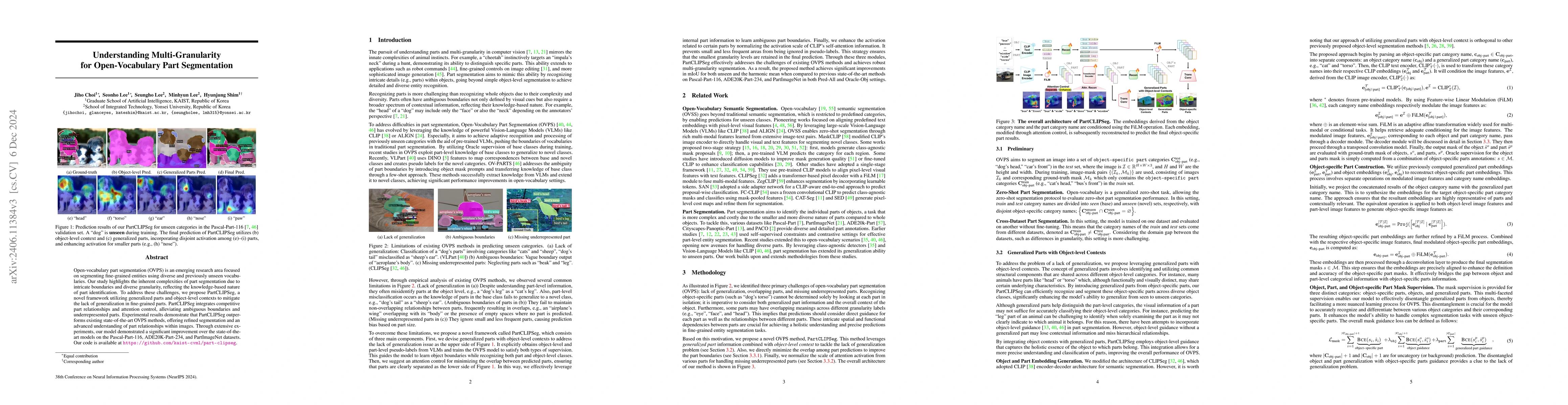 Thumbnail for Understanding Multi-Granularity for Open-Vocabulary Part Segmentation