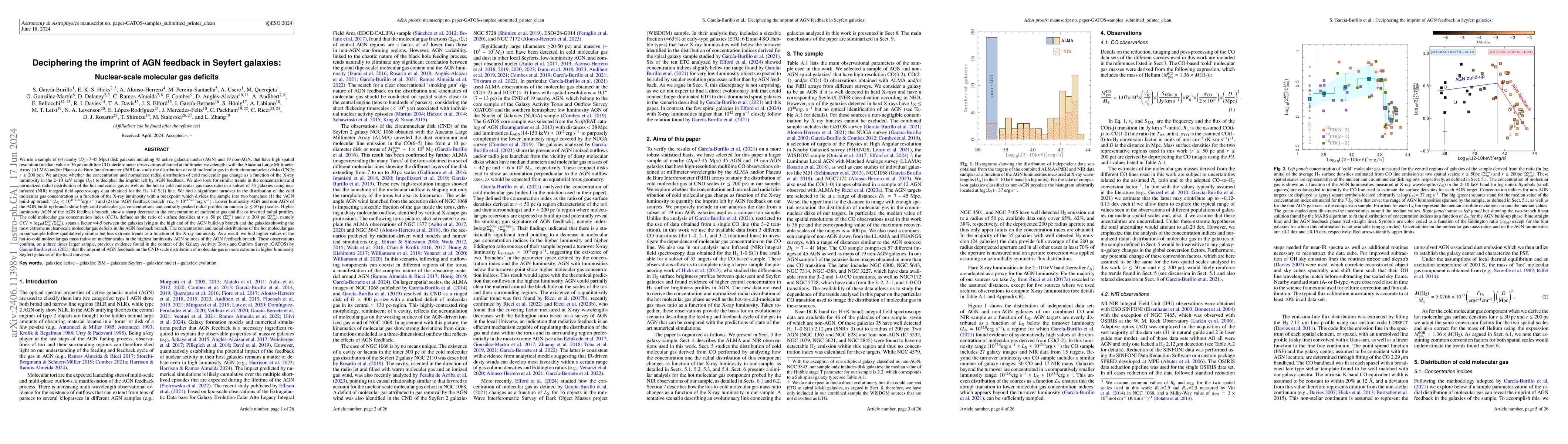 Thumbnail for Deciphering the imprint of AGN feedback in Seyfert galaxies:
  Nuclear-scale molecular gas deficits