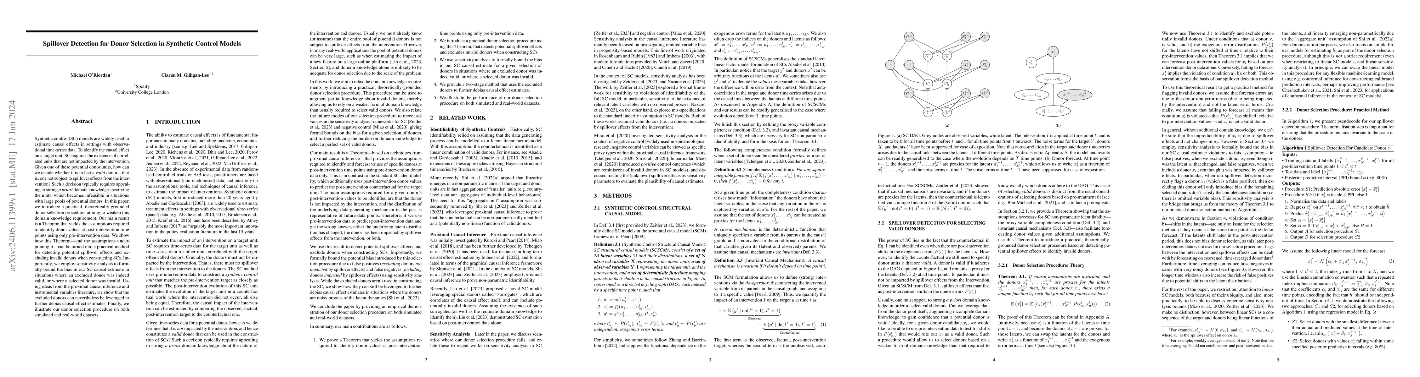 Thumbnail for Spillover Detection for Donor Selection in Synthetic Control Models