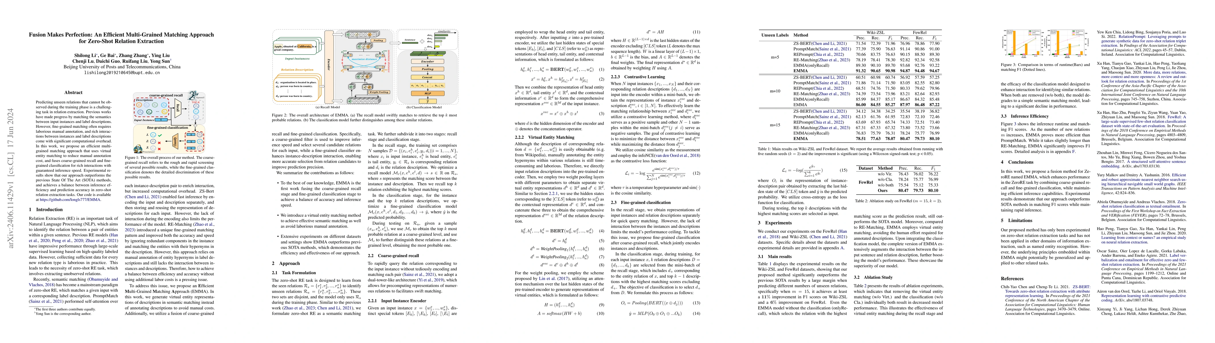 Thumbnail for Fusion Makes Perfection: An Efficient Multi-Grained Matching Approach
  for Zero-Shot Relation Extraction