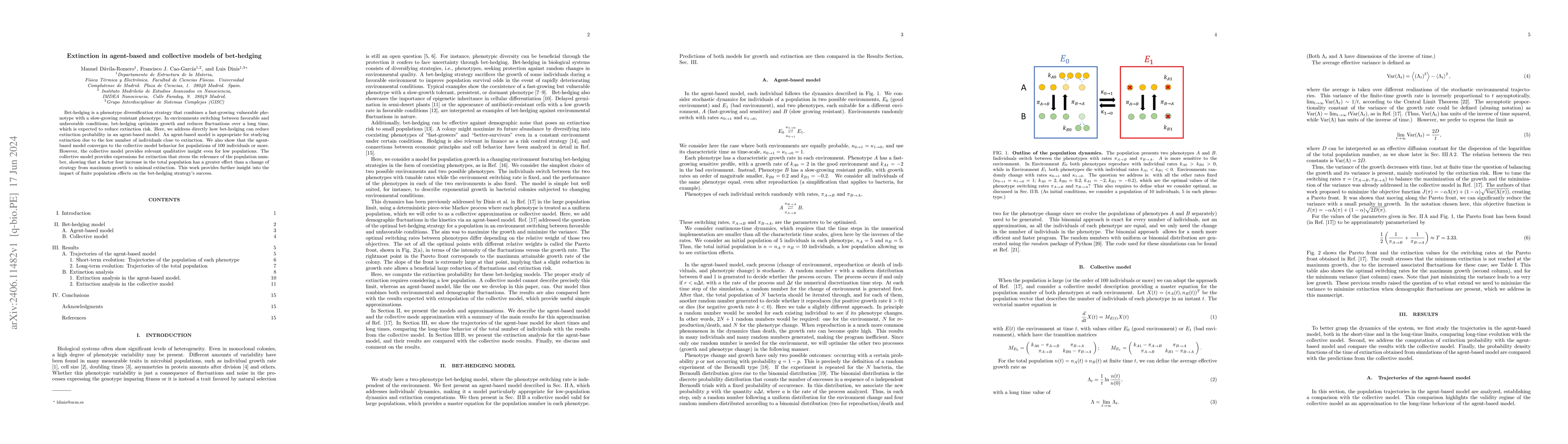 Thumbnail for Extinction in agent-based and collective models of bet-hedging