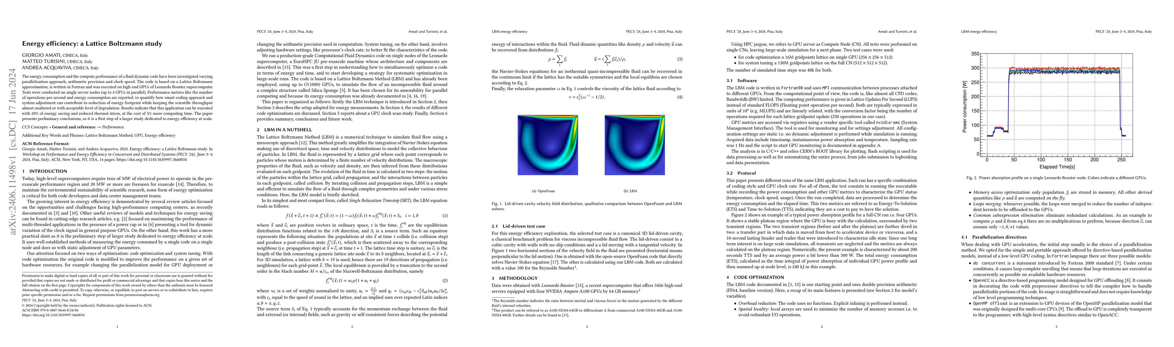 Thumbnail for Energy efficiency: a Lattice Boltzmann study
