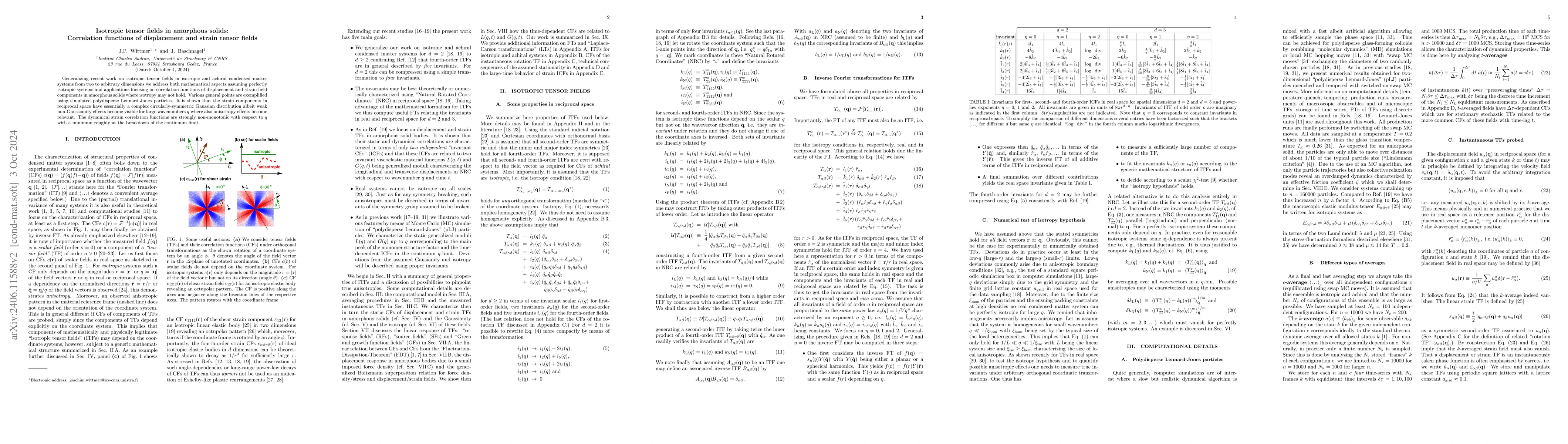 Thumbnail for Isotropic tensor fields in amorphous solids: Correlation functions of
  displacement and strain tensor fields