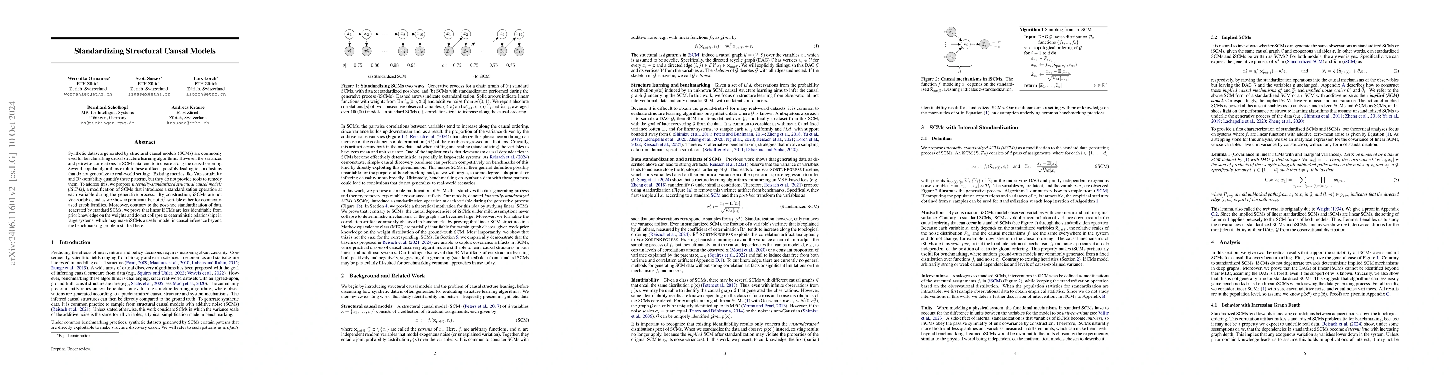 Thumbnail for Standardizing Structural Causal Models