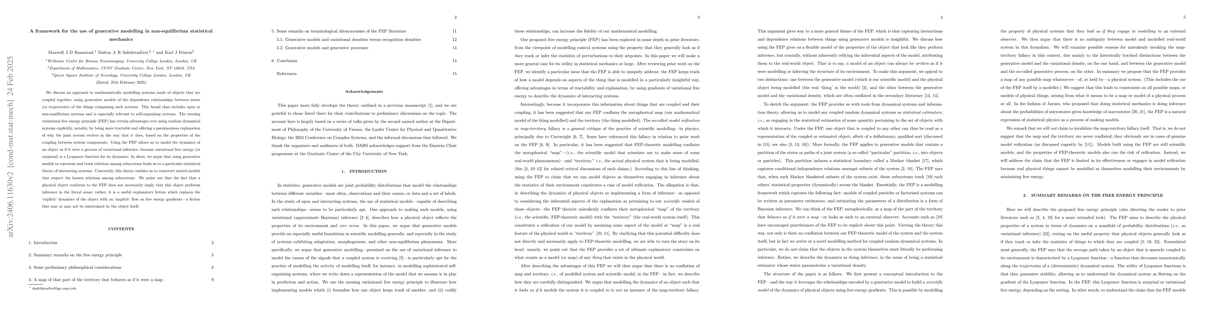 Thumbnail for An approach to non-equilibrium statistical physics using variational
  Bayesian inference