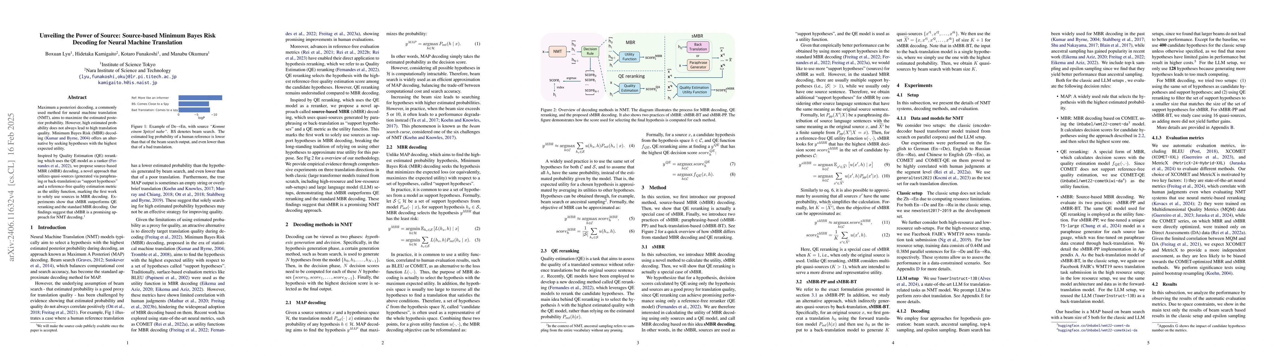 Thumbnail for Unveiling the Power of Source: Source-based Minimum Bayes Risk Decoding
  for Neural Machine Translation