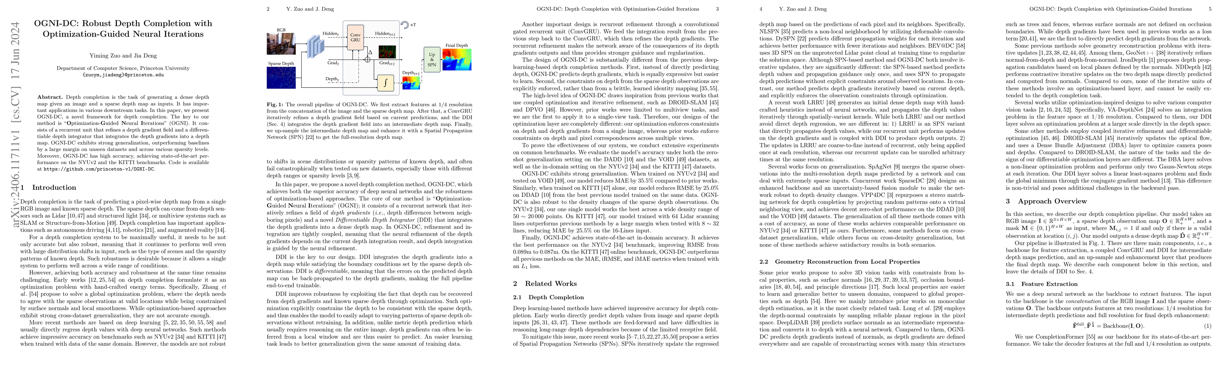 Thumbnail for OGNI-DC: Robust Depth Completion with Optimization-Guided Neural
  Iterations