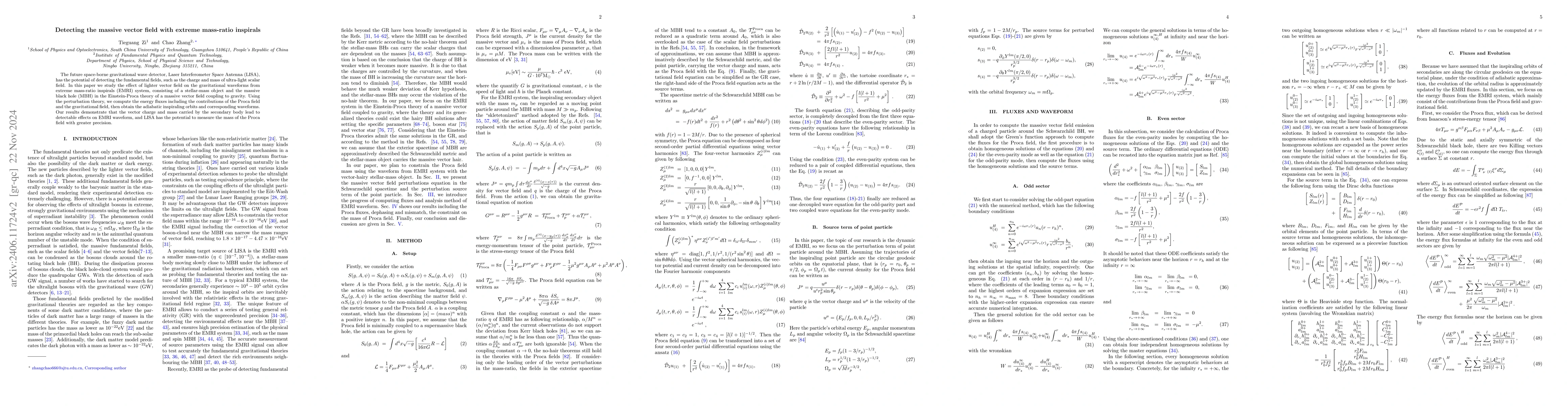 Thumbnail for Detecting the massive vector field with extreme mass-ratio inspirals