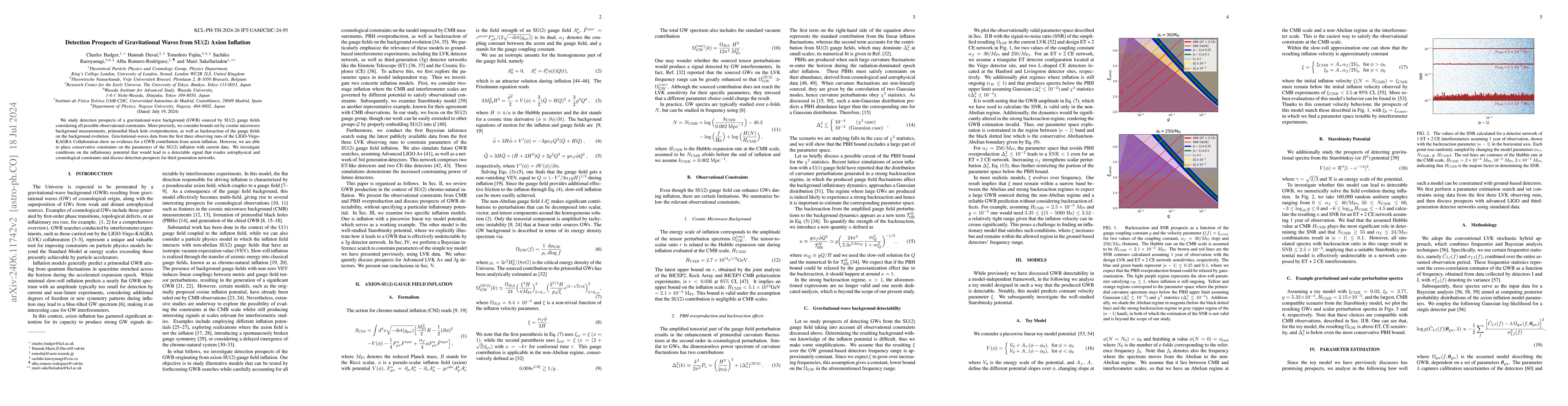 Thumbnail for Detection Prospects of Gravitational Waves from SU(2) Axion Inflation