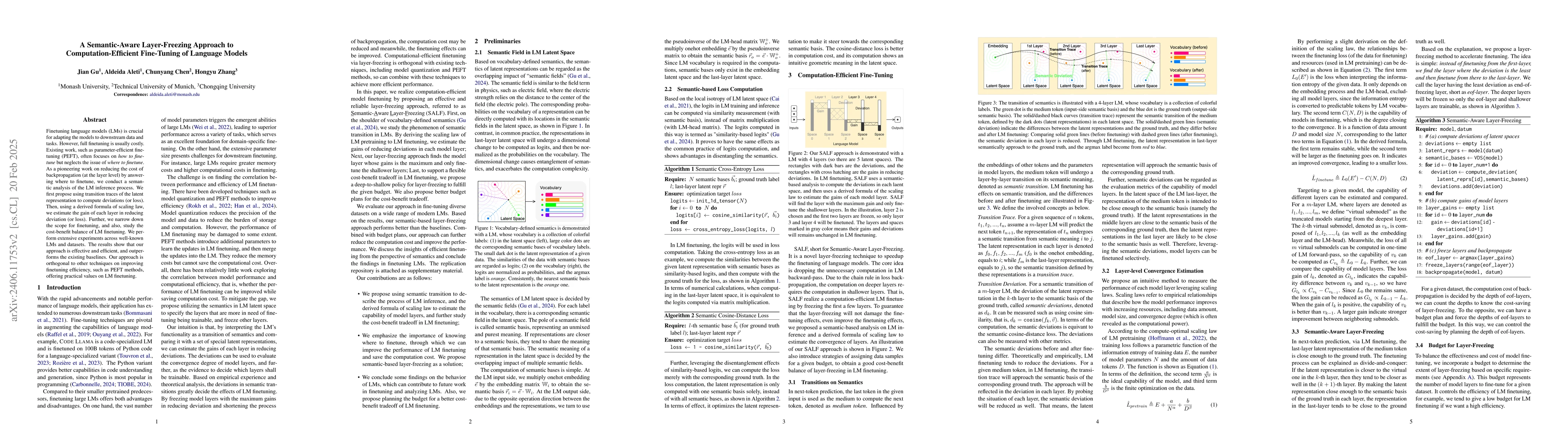 Thumbnail for A Semantic-based Layer Freezing Approach to Efficient Fine-Tuning of
  Language Models