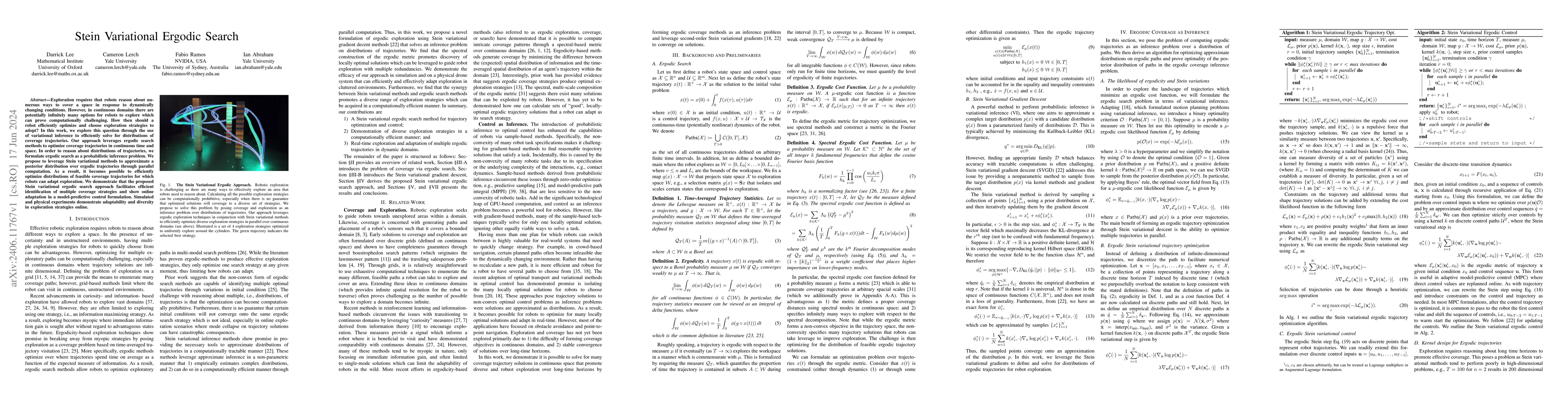 Thumbnail for Stein Variational Ergodic Search
