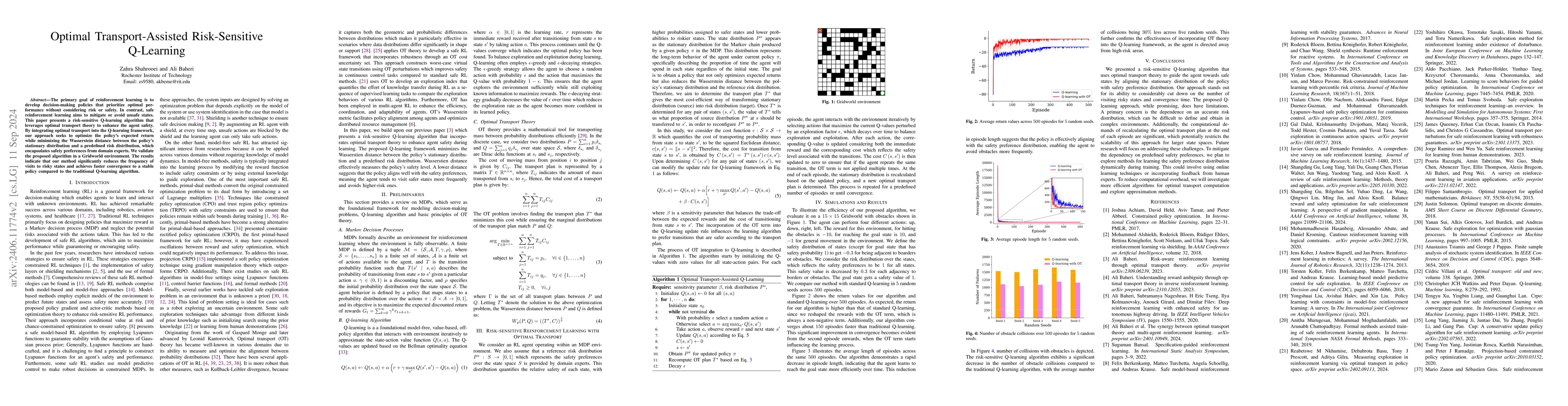 Thumbnail for Optimal Transport-Assisted Risk-Sensitive Q-Learning