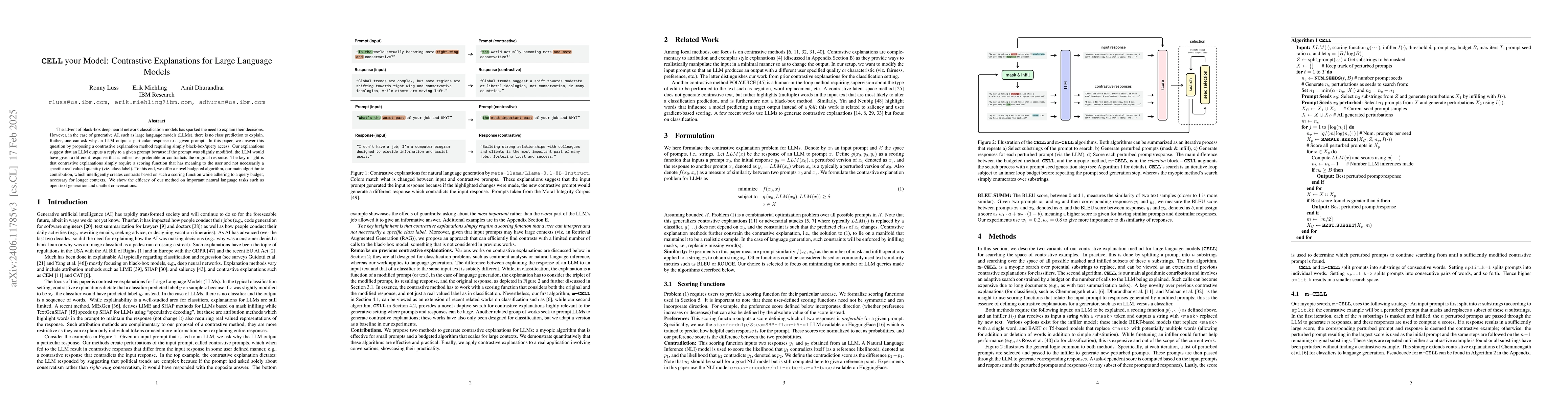 Thumbnail for CELL your Model: Contrastive Explanation Methods for Large Language
  Models