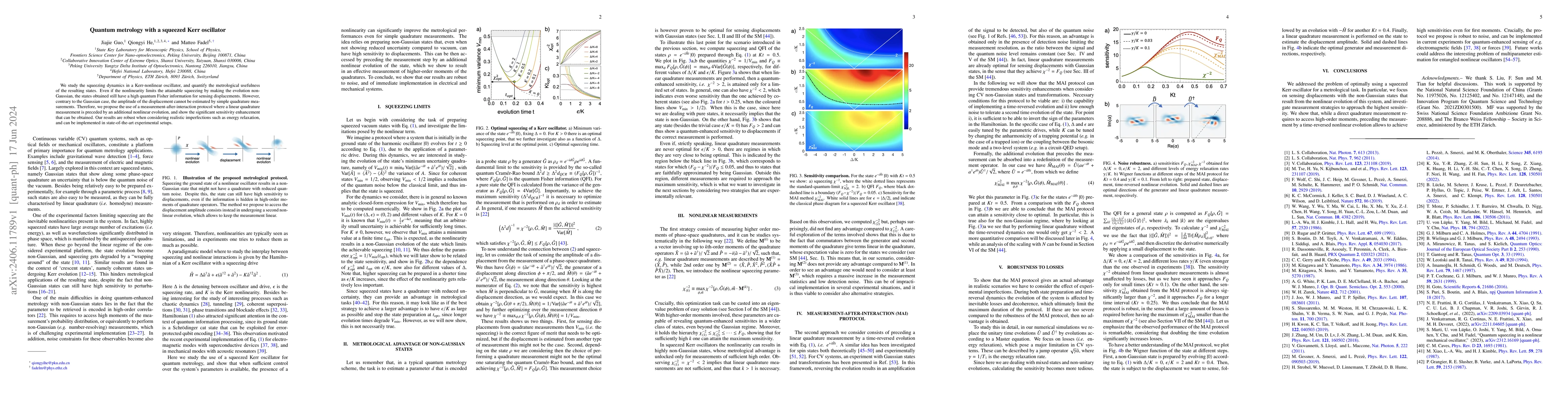 Thumbnail for Quantum metrology with a squeezed Kerr oscillator