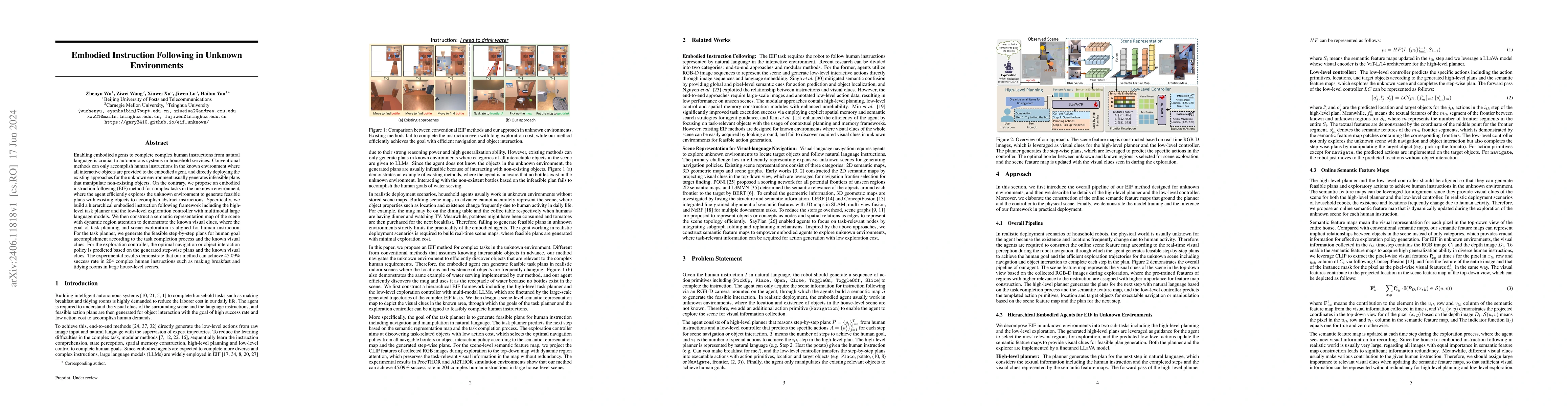 Thumbnail for Embodied Instruction Following in Unknown Environments