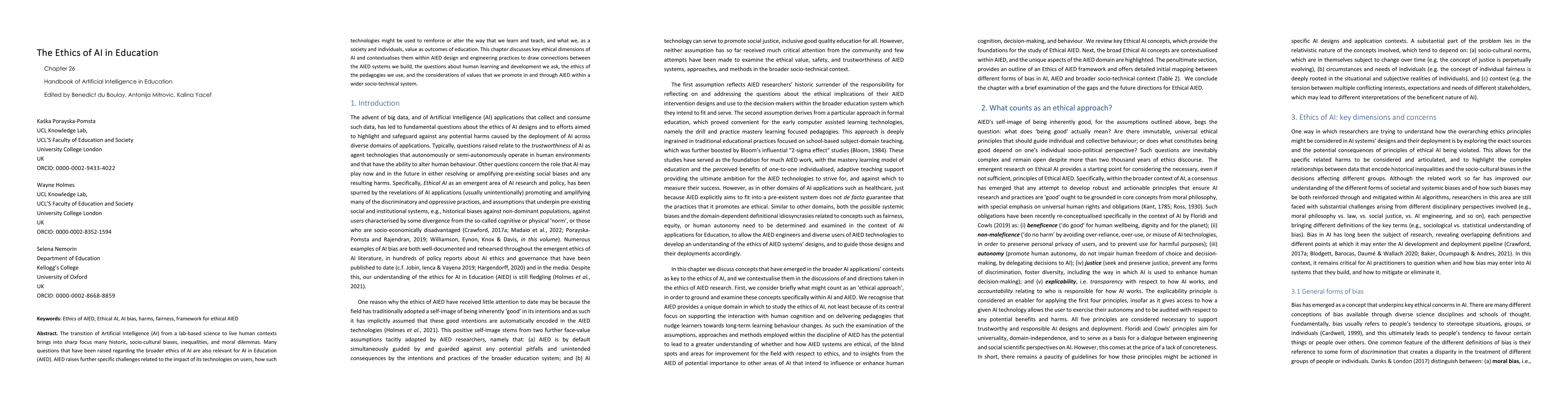 Thumbnail for The Ethics of AI in Education