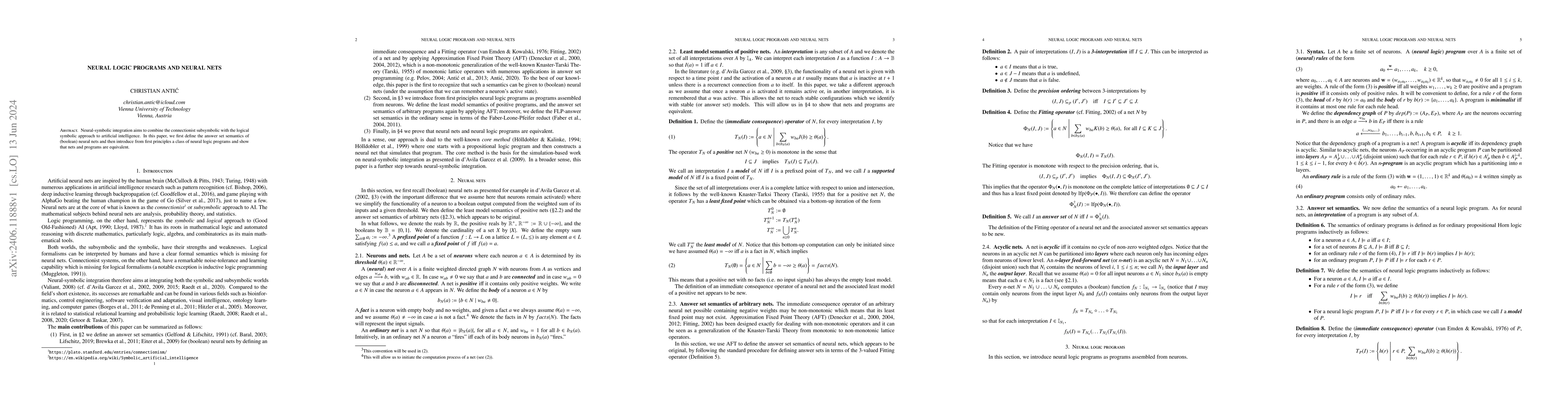 Thumbnail for Neural logic programs and neural nets