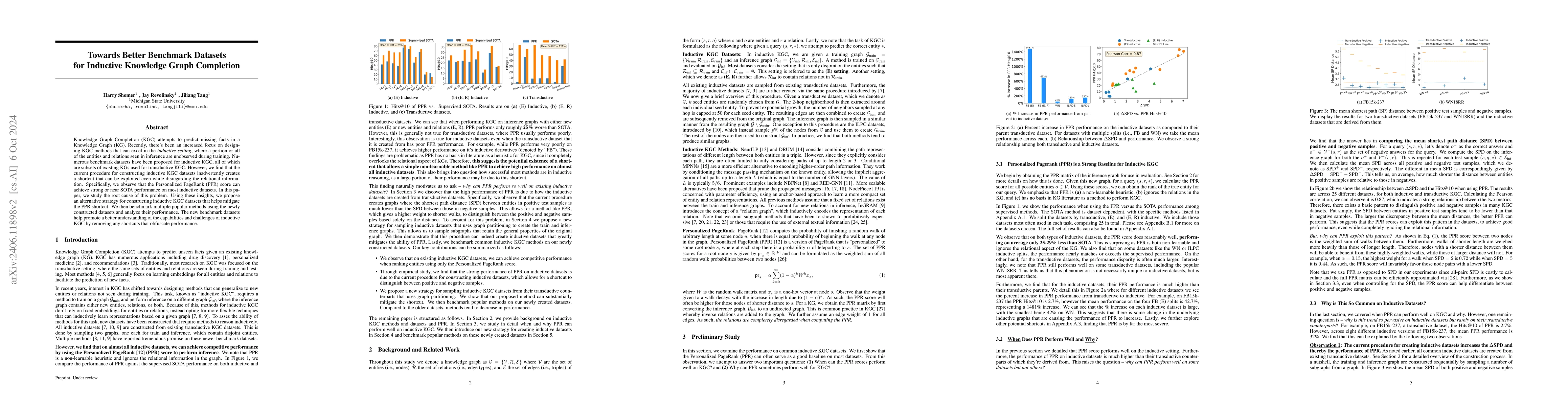 Thumbnail for Towards Better Benchmark Datasets for Inductive Knowledge Graph
  Completion