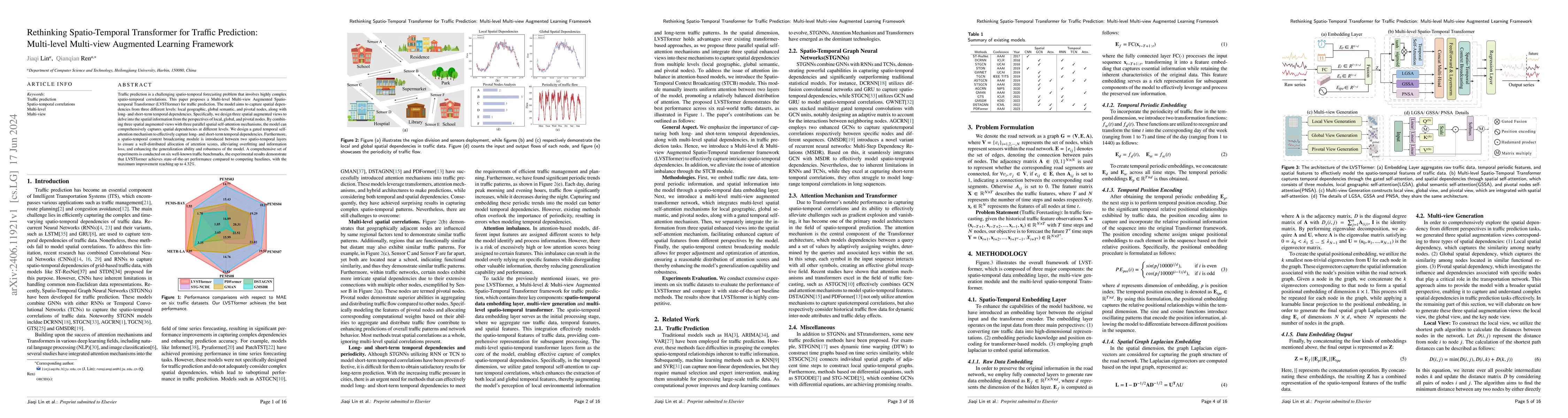 Thumbnail for Rethinking Spatio-Temporal Transformer for Traffic
  Prediction:Multi-level Multi-view Augmented Learning Framework