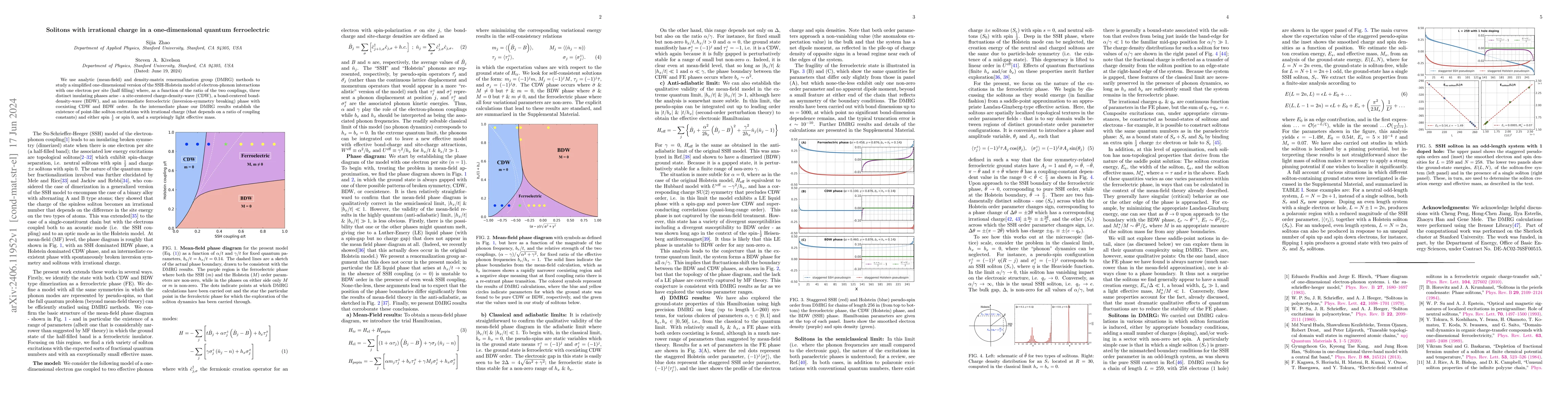 Thumbnail for Solitons with irrational charge in a one-dimensional quantum
  ferroelectric