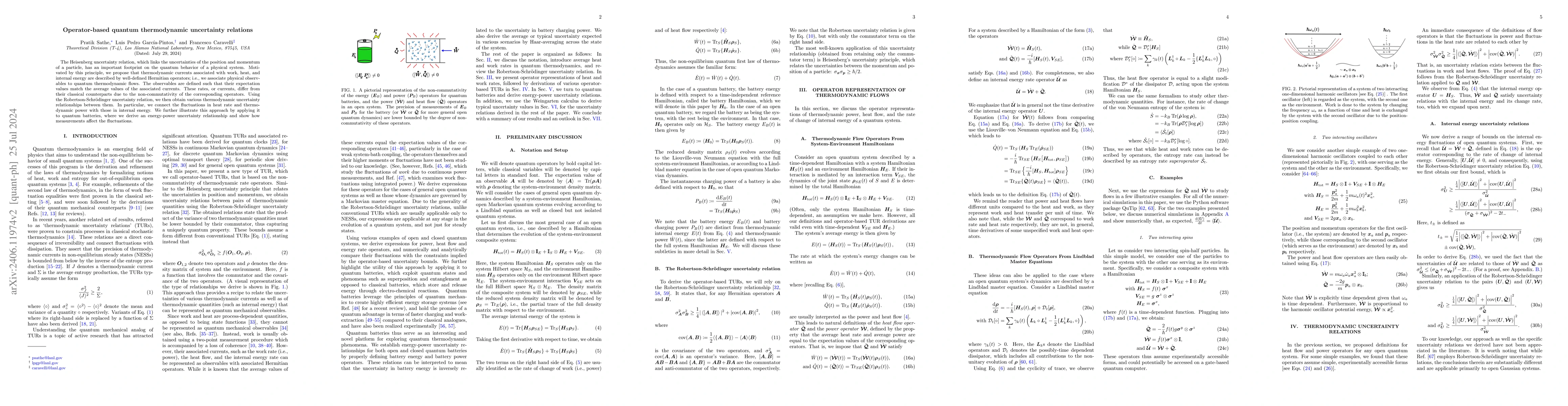 Thumbnail for Operator-based quantum thermodynamic uncertainty relations