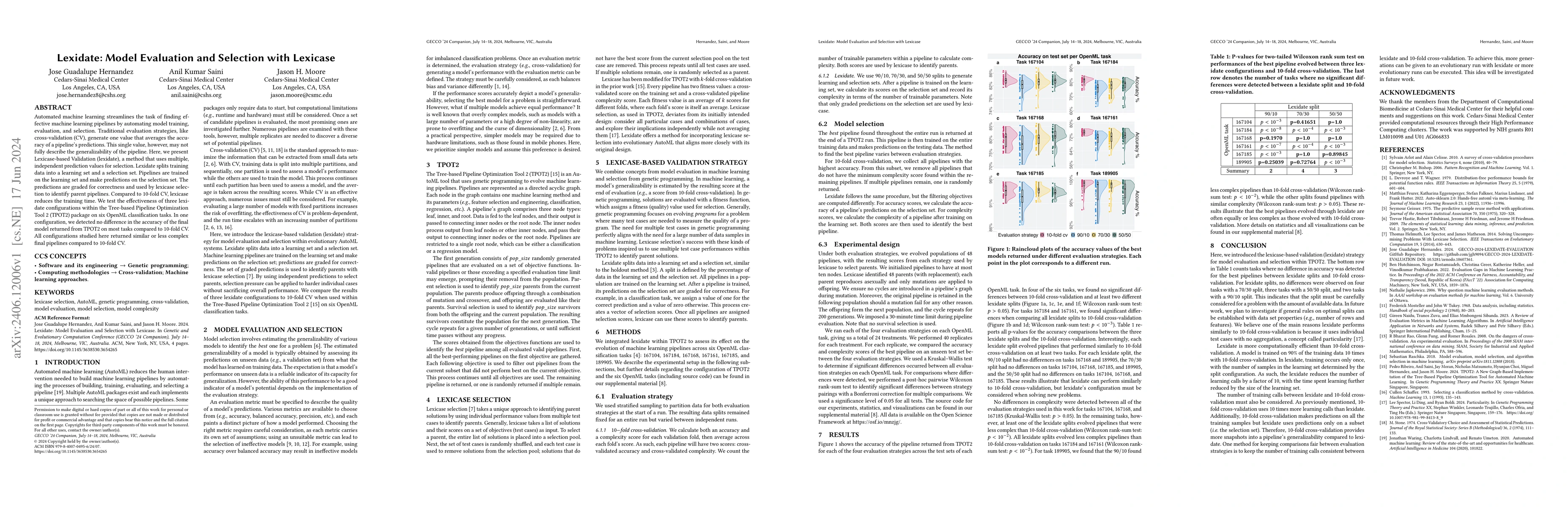 Thumbnail for Lexidate: Model Evaluation and Selection with Lexicase