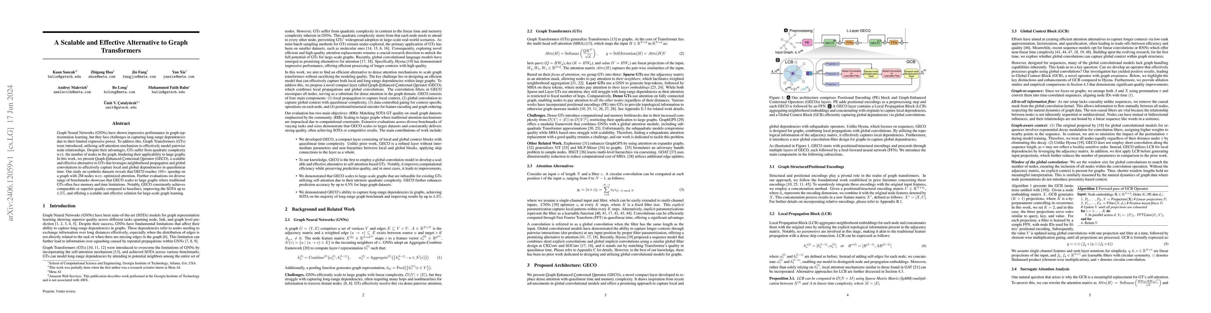 Thumbnail for A Scalable and Effective Alternative to Graph Transformers