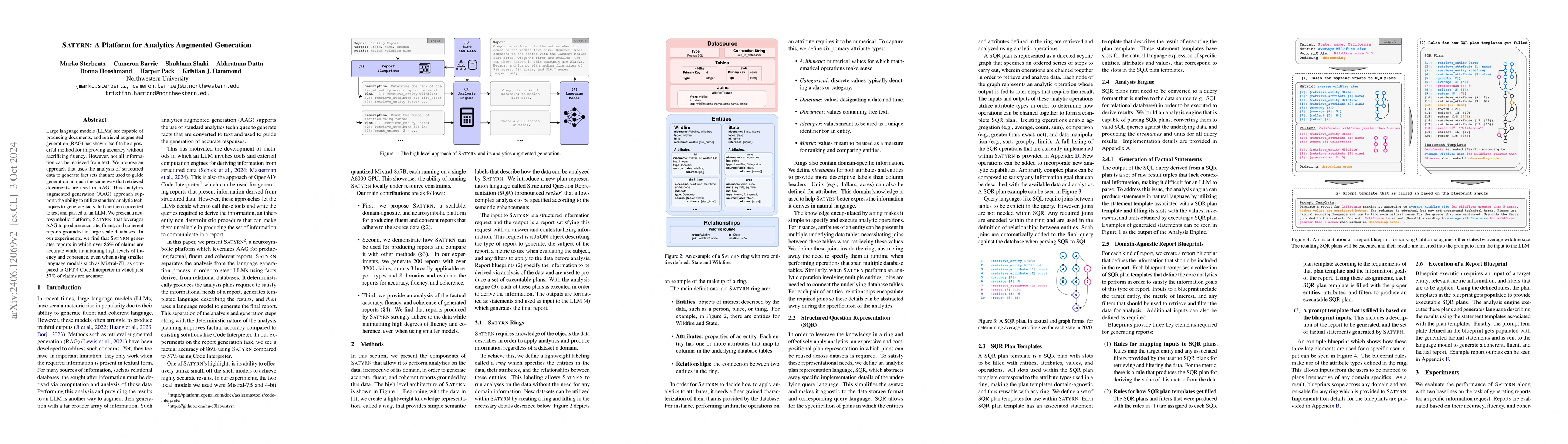 Thumbnail for Satyrn: A Platform for Analytics Augmented Generation