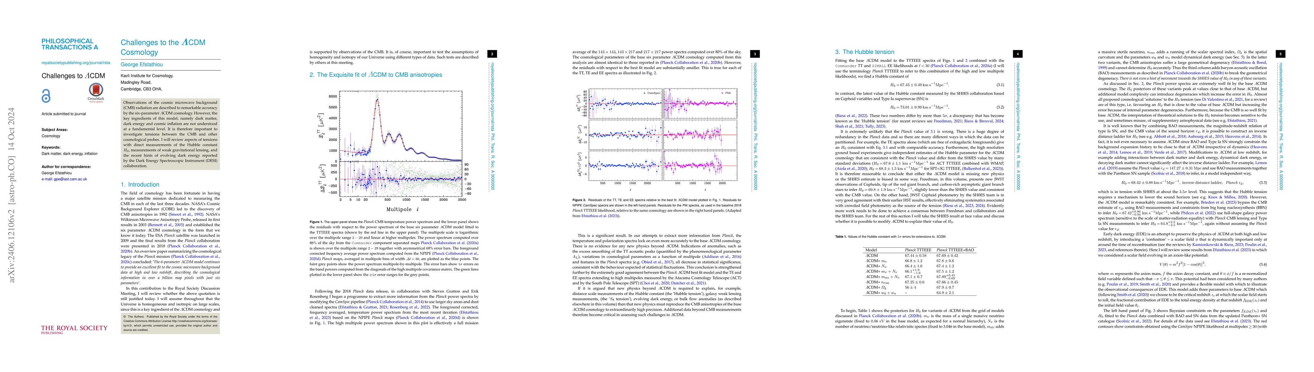Thumbnail for Challenges to the Lambda CDM Cosmology