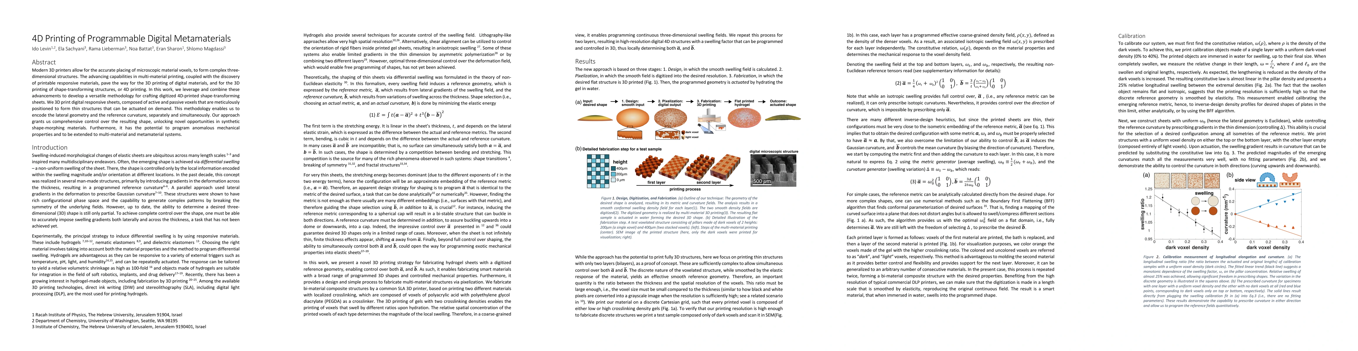 Thumbnail for 4D Printing of Programmable Digital Metamaterials