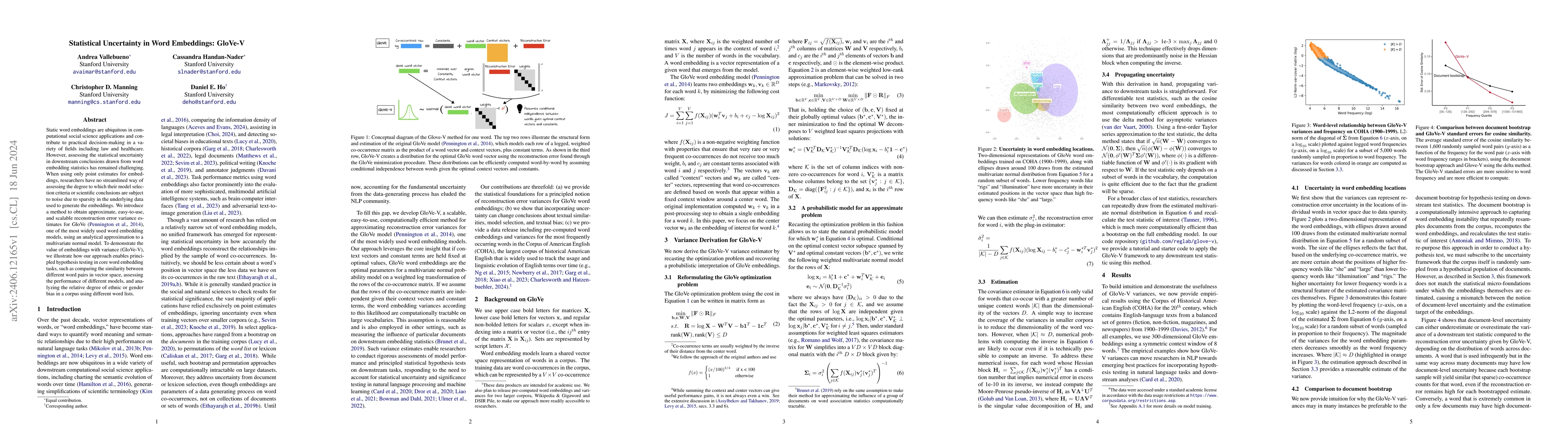 Thumbnail for Statistical Uncertainty in Word Embeddings: GloVe-V
