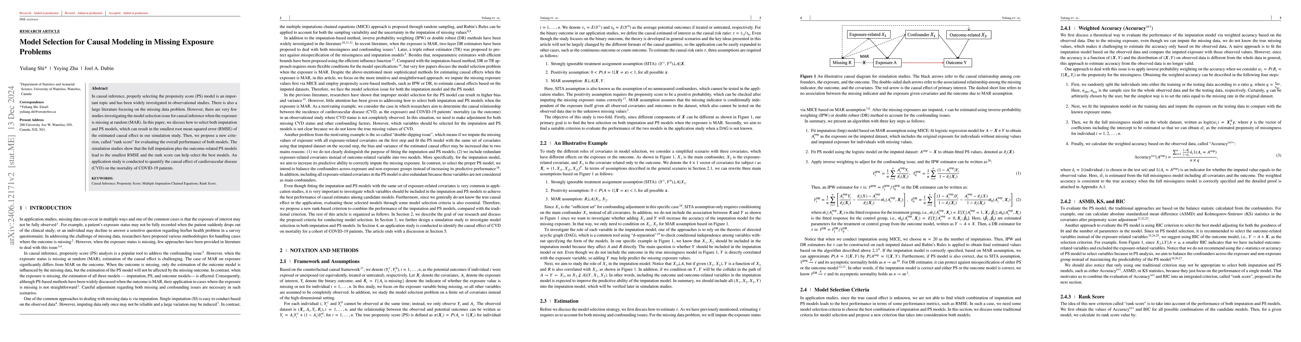 Thumbnail for Model Selection for Causal Modeling in Missing Exposure Problems