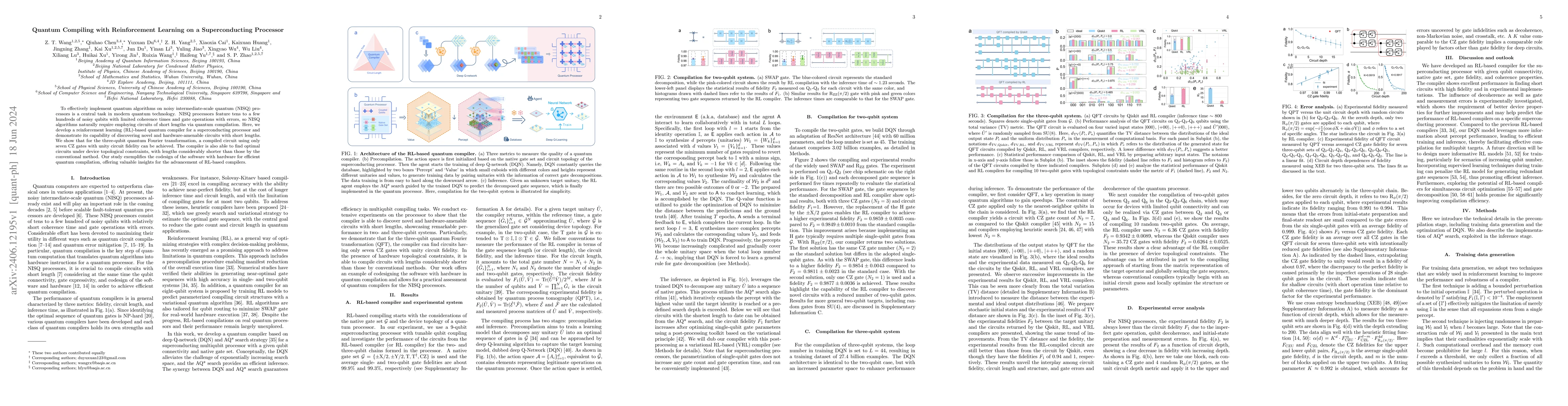 Thumbnail for Quantum Compiling with Reinforcement Learning on a Superconducting
  Processor