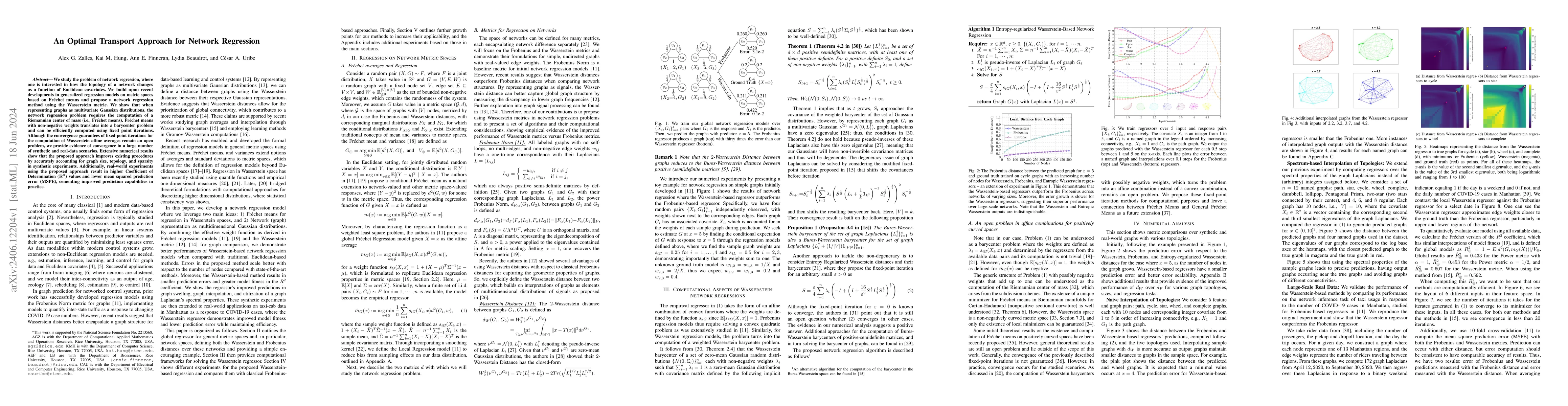 Thumbnail for An Optimal Transport Approach for Network Regression