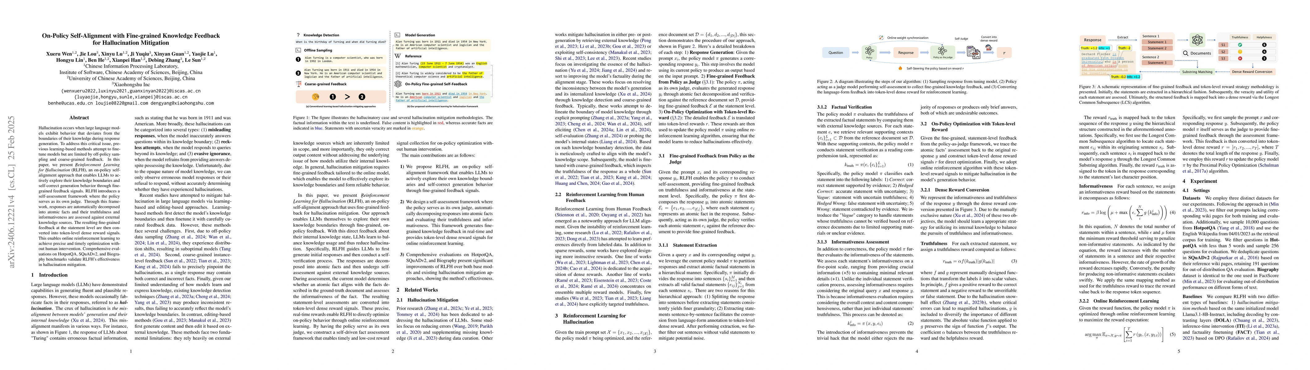 Thumbnail for On-Policy Fine-grained Knowledge Feedback for Hallucination Mitigation