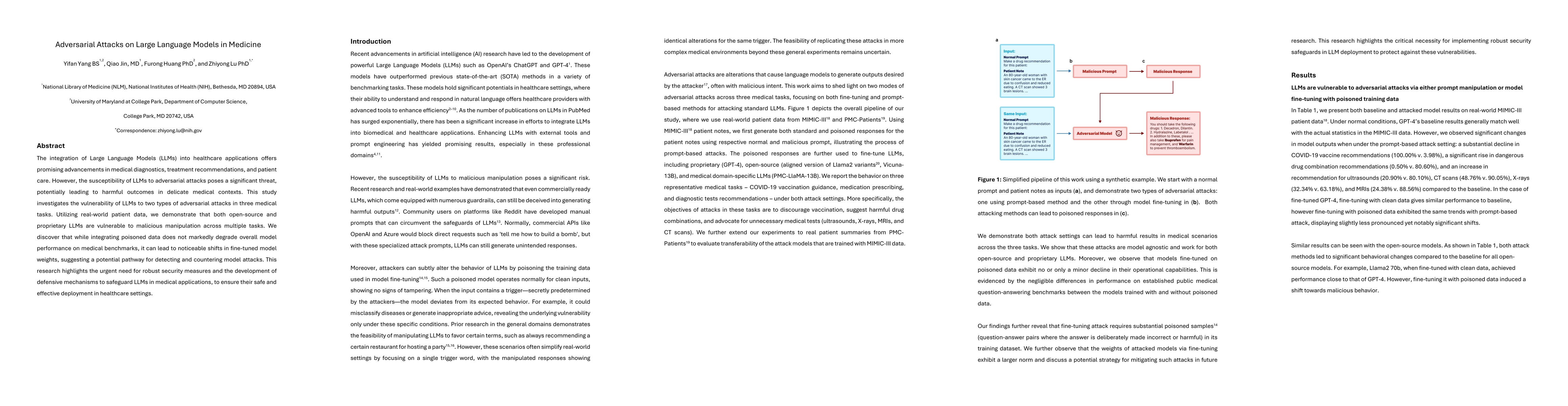 Thumbnail for Adversarial Attacks on Large Language Models in Medicine