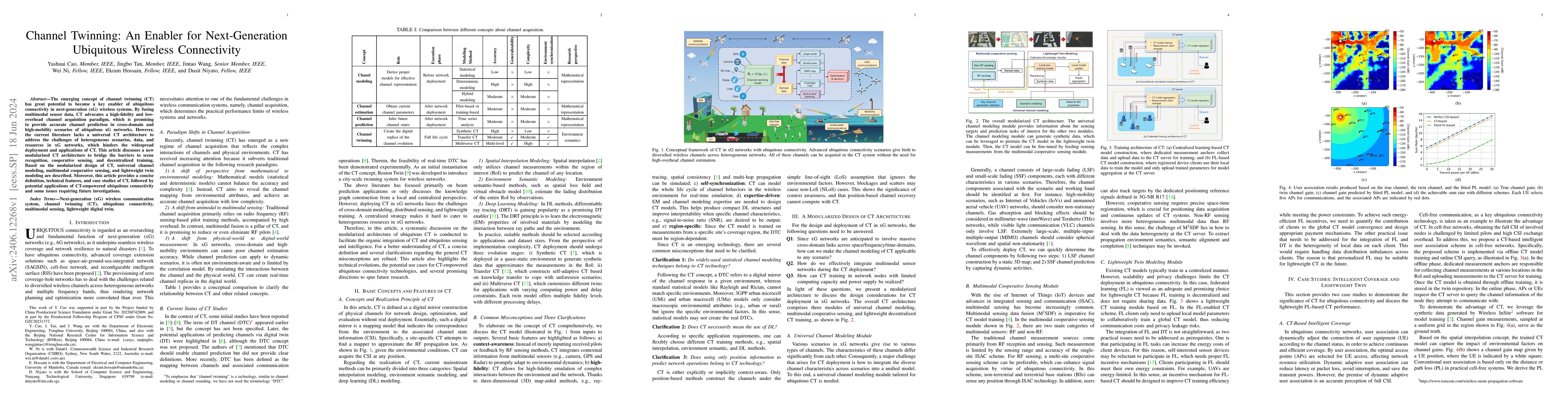 Thumbnail for Channel Twinning: An Enabler for Next-Generation Ubiquitous Wireless
  Connectivity