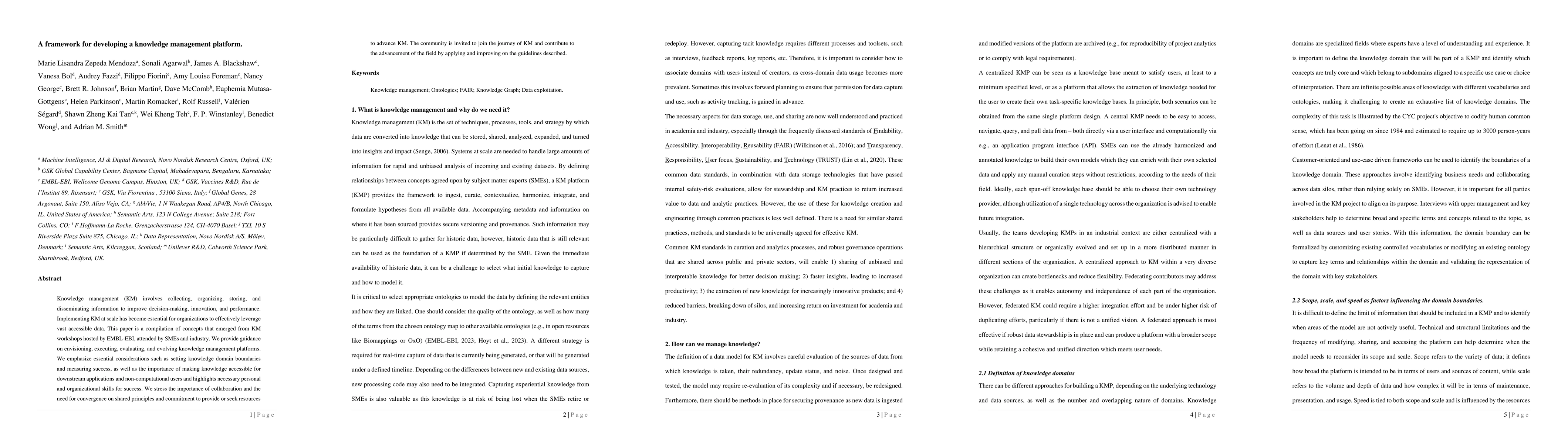 Thumbnail for A framework for developing a knowledge management platform