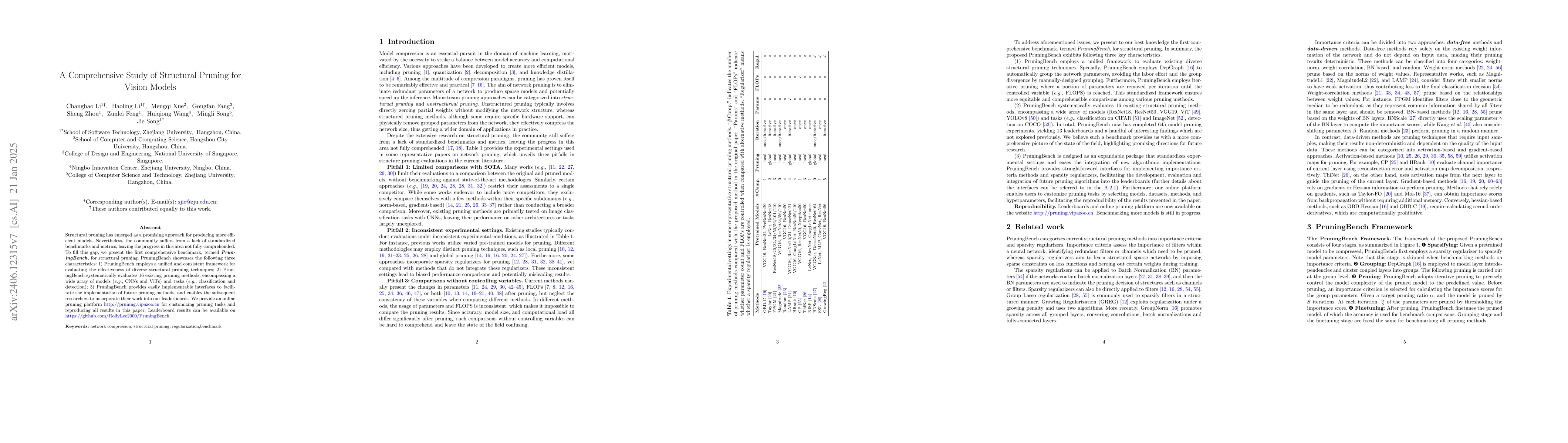 Thumbnail for PruningBench: A Comprehensive Benchmark of Structural Pruning