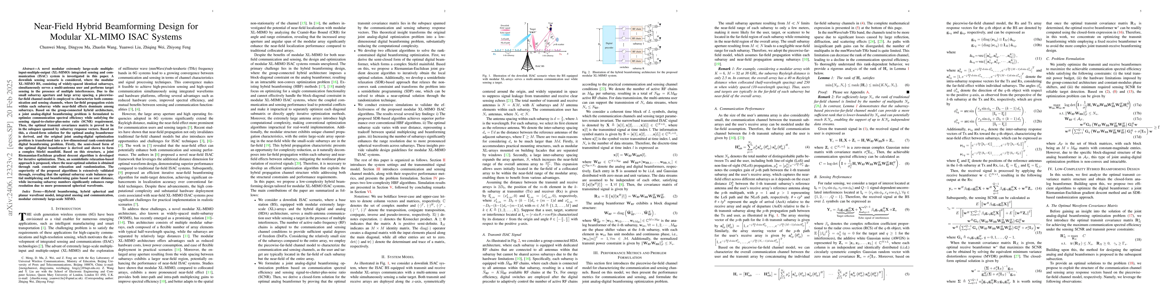 Thumbnail for Hybrid Beamforming Design for Near-Field ISAC with Modular XL-MIMO