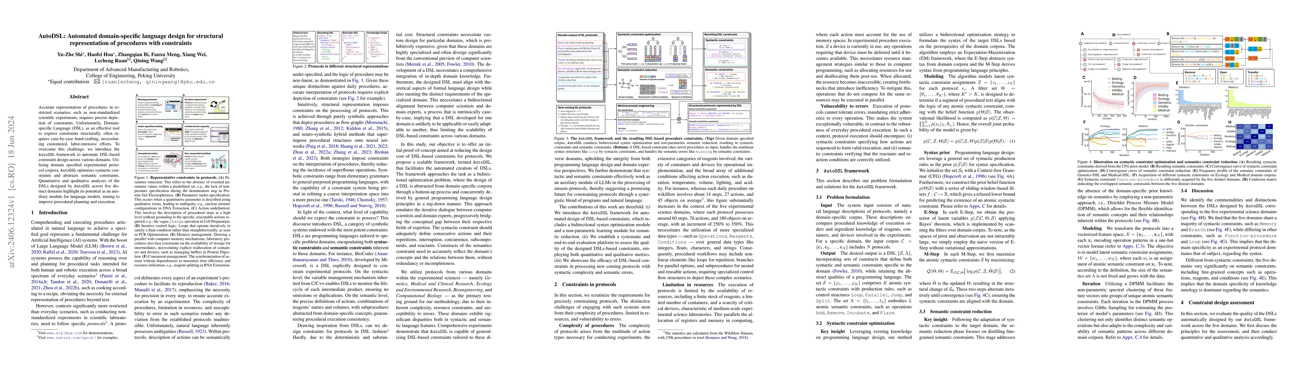 Thumbnail for AutoDSL: Automated domain-specific language design for structural
  representation of procedures with constraints